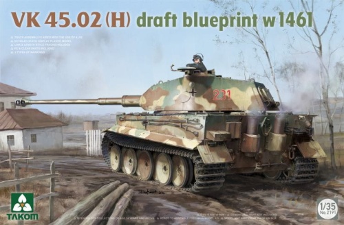 VK45.02(H) Draft Blueprint w1461 1:35 Takom 2191