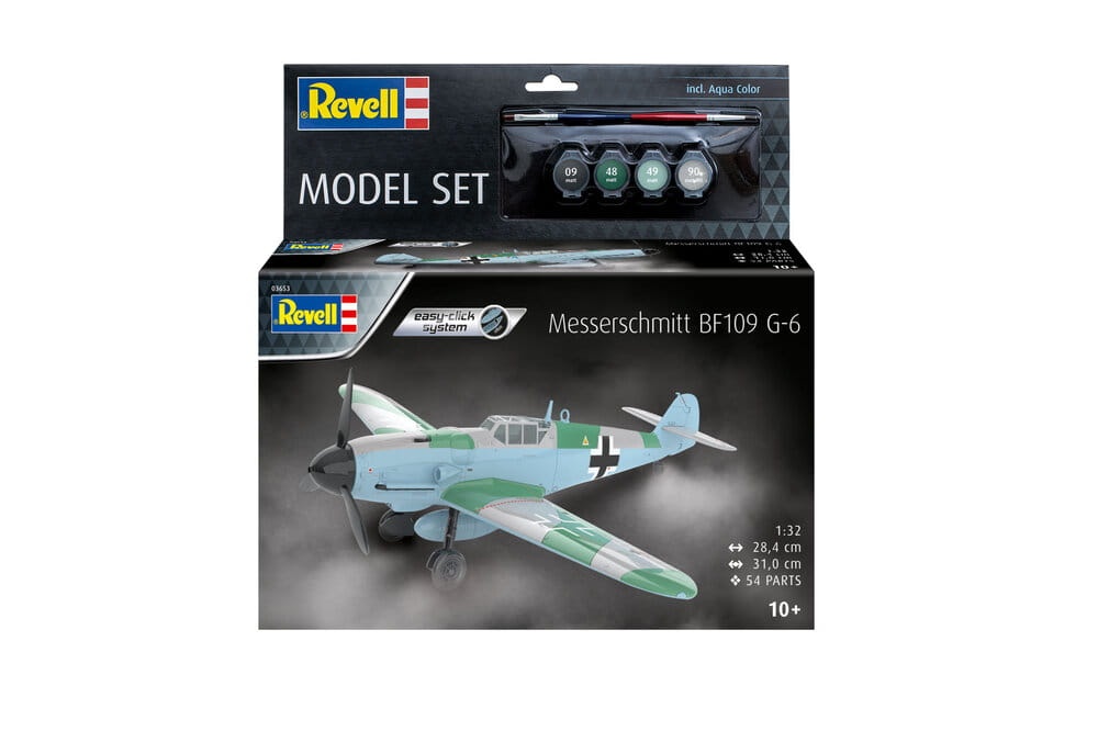 Zdjęcie dodatkowe produktu Messerschmitt Bf109G-6 easy-click model set 1:32 Revell 63653