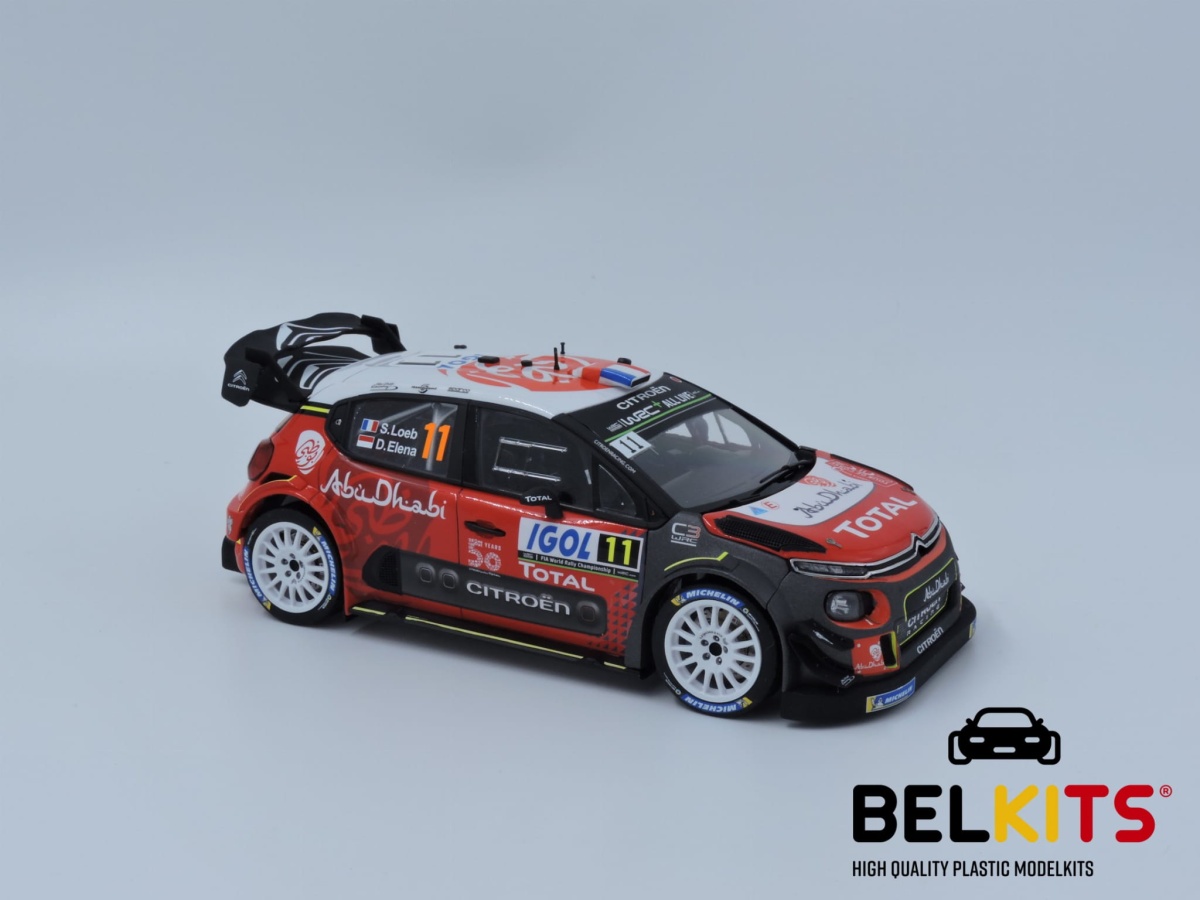 Zdjęcie dodatkowe produktu Citroen C3 WRC 2018 Tour de Corse 2018 1:24 Belkits 017