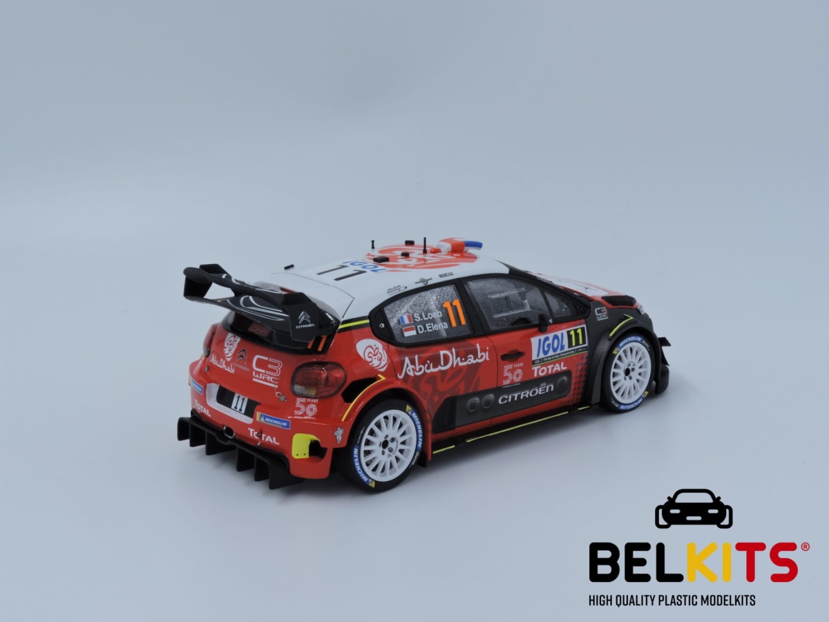 Zdjęcie dodatkowe produktu Citroen C3 WRC 2018 Tour de Corse 2018 1:24 Belkits 017