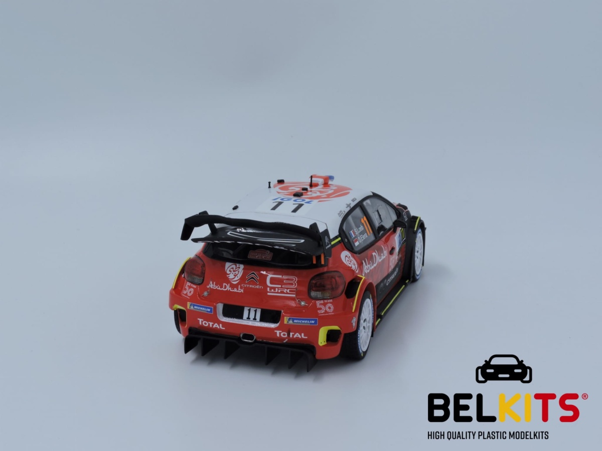 Zdjęcie dodatkowe produktu Citroen C3 WRC 2018 Tour de Corse 2018 1:24 Belkits 017