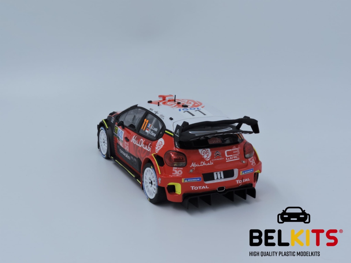Zdjęcie dodatkowe produktu Citroen C3 WRC 2018 Tour de Corse 2018 1:24 Belkits 017