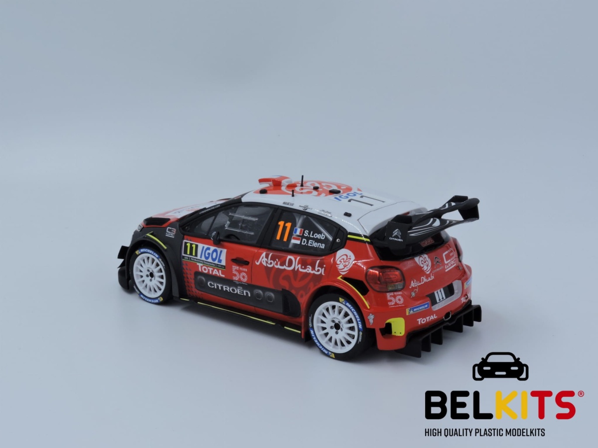 Zdjęcie dodatkowe produktu Citroen C3 WRC 2018 Tour de Corse 2018 1:24 Belkits 017