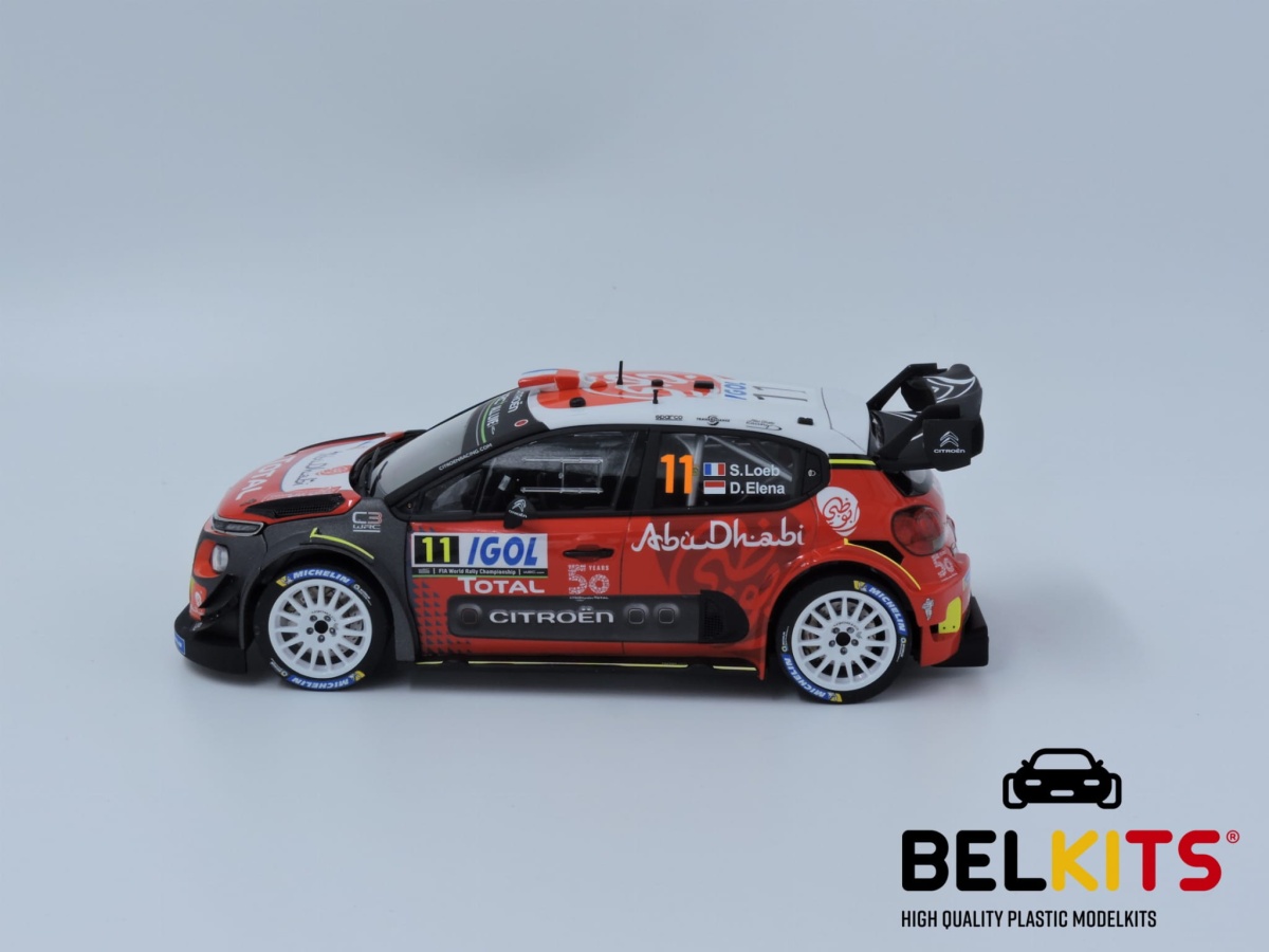 Zdjęcie dodatkowe produktu Citroen C3 WRC 2018 Tour de Corse 2018 1:24 Belkits 017