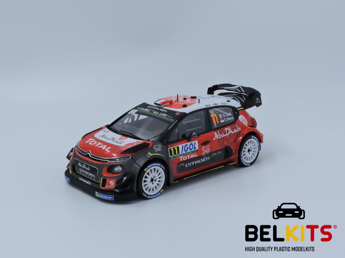 Zdjęcie dodatkowe produktu Citroen C3 WRC 2018 Tour de Corse 2018 1:24 Belkits 017