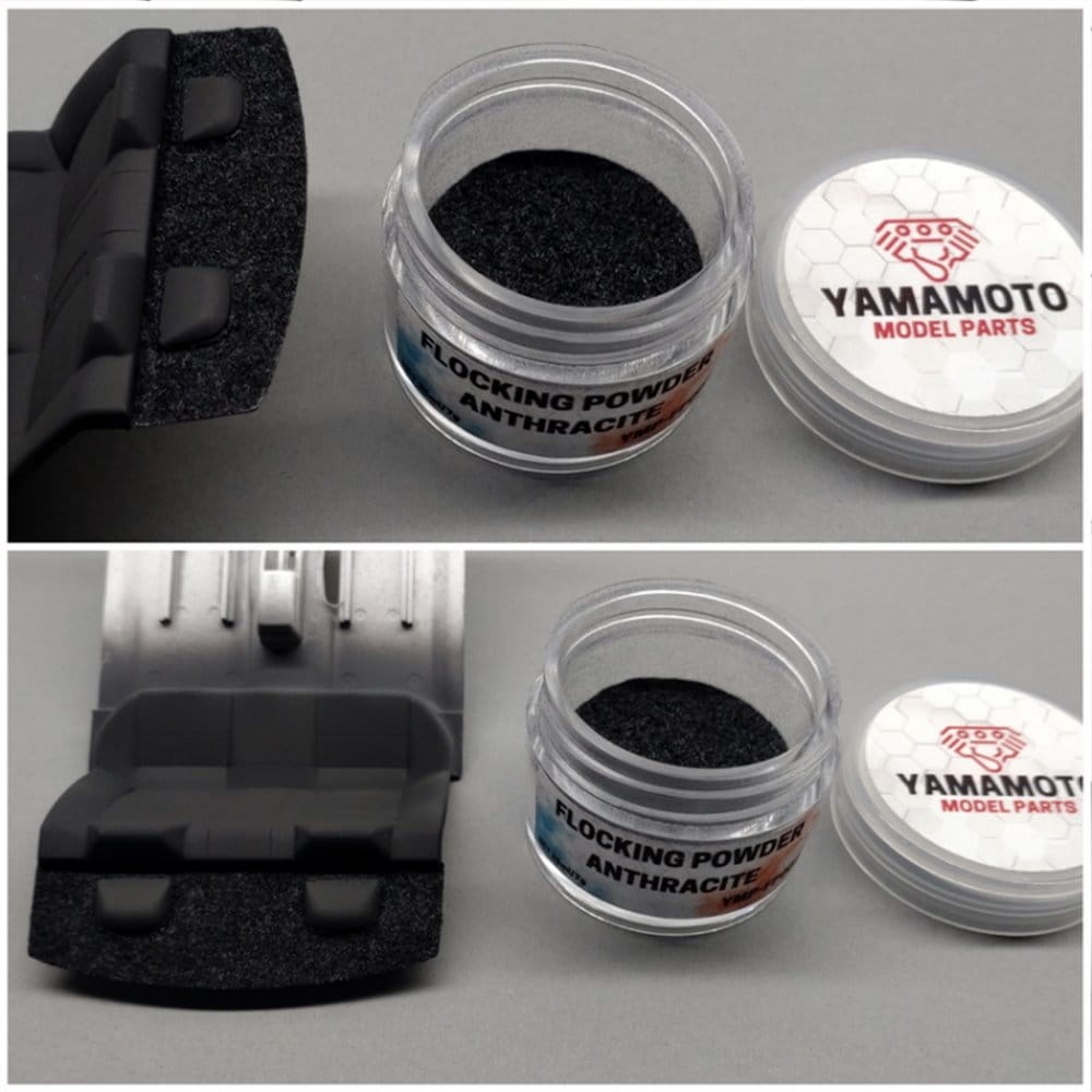 Zdjęcie dodatkowe produktu Flok Antracytowy (Flocking Powder Anthracit) Yamamoto YMP-FP002