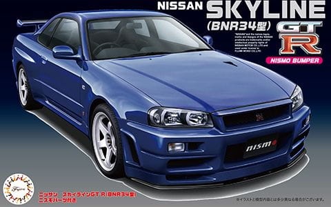 Nissan Skyline GT-R BNR34 with Nismo Parts 1:24 Fujimi 046600