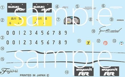 Zdjęcie dodatkowe produktu Suzuki WagonR RR/RR Suzuki Sport 1:24 Fujimi 047133