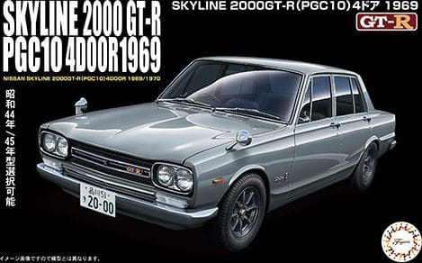Zdjęcie główne produktu Nissan Skyline 2000GT-R 4Door 1969 (PGC10) 1:24 Fujimi 047157