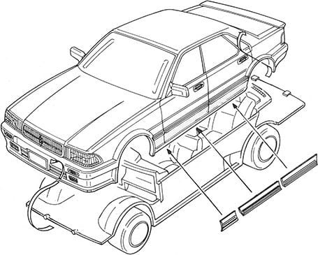 Zdjęcie dodatkowe produktu Nissan Cedric V20E Gran Turismo (Y31) 1:24 Fujimi 047676