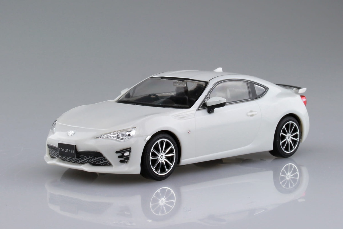 Zdjęcie dodatkowe produktu Toyota 86 Crystal White Pearl SNAP KIT 1:32 Aoshima 054185