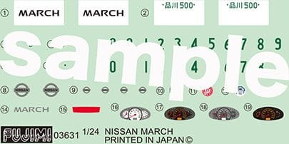 Zdjęcie dodatkowe produktu Nissan Micra (March) 14e 5d 1:24 Fujimi 046587
