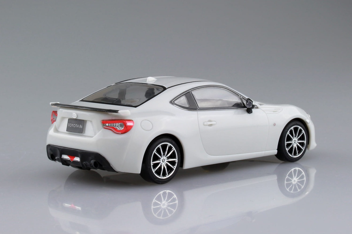 Zdjęcie dodatkowe produktu Toyota 86 Crystal White Pearl SNAP KIT 1:32 Aoshima 054185