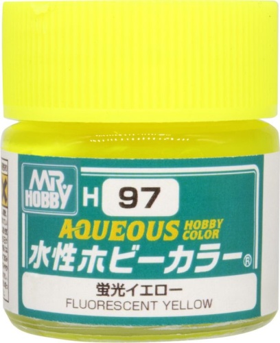 Mr. Hobby Color H097 Fluorescent Yellow 10ml gloss paint H97