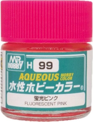 Mr. Hobby Color H099 Fluorescent Pink 10ml glitter paint H99