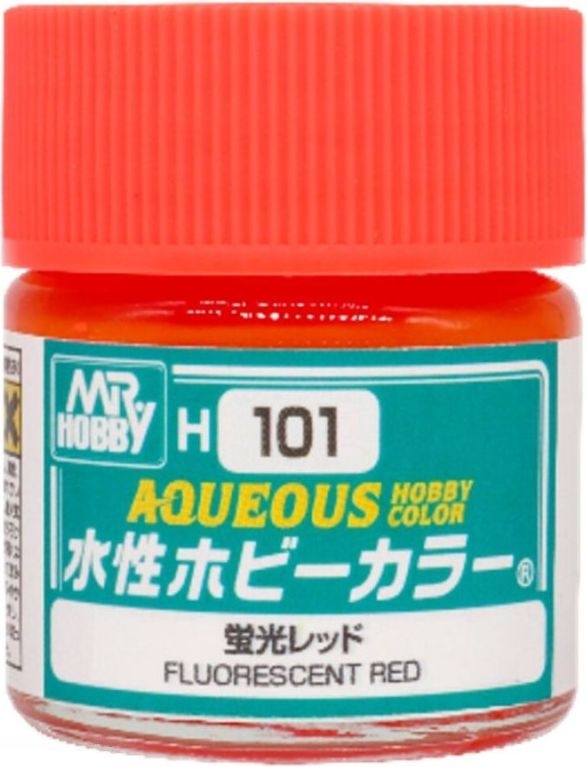 Zdjęcie główne produktu Mr. Hobby Color H101 Fluorescent Red farba 10ml błyszcząca