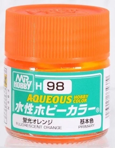 Mr. Hobby Color H098 Fluorescent Orange 10ml gloss paint H98