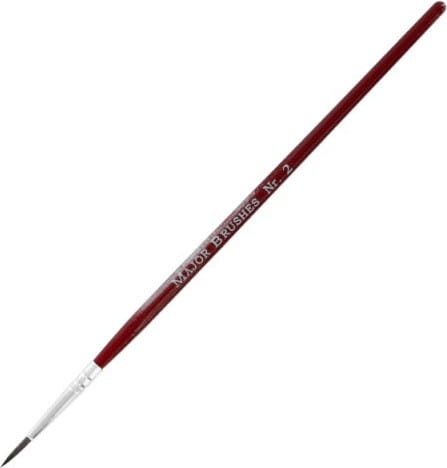 Natural Round Brush 2 (Pure Sable) Modelcraft Shesto PPB2201-2