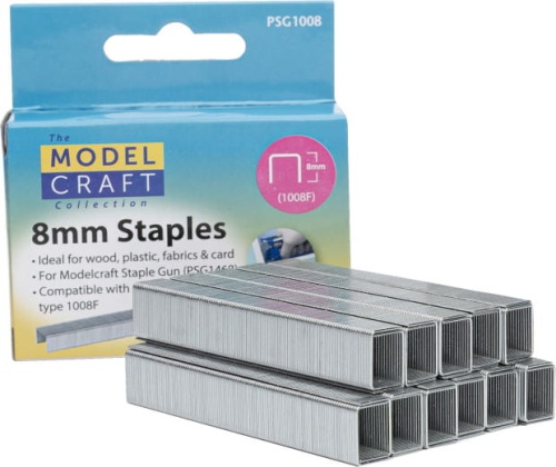Modelcraft 8mm staples (2400pcs) Shesto PSG1008