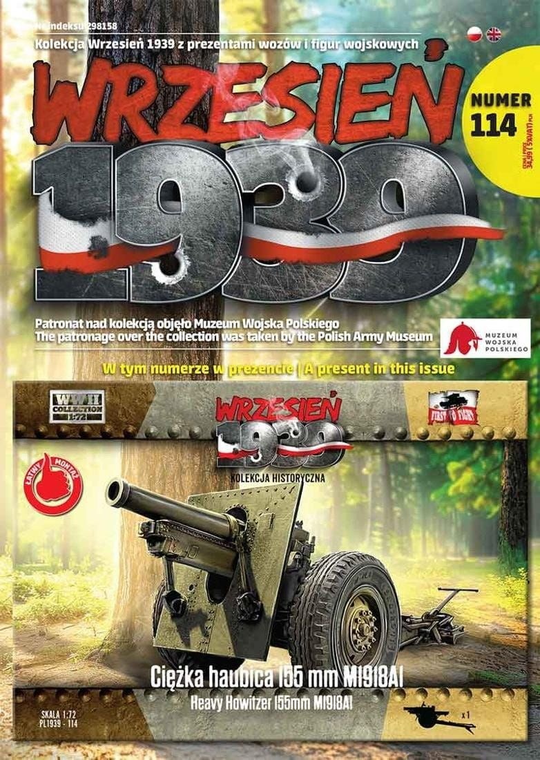 Zdjęcie główne produktu Ciężka Haubica 155mm M1918A1 1:72 First To Fight PL114