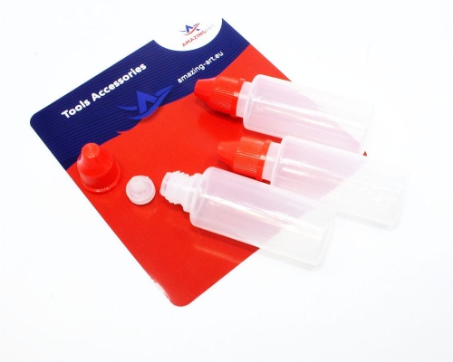 Plastic bottles 17ml (3pcs) /Amazing Art
