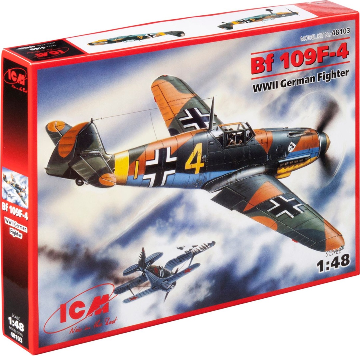 Zdjęcie główne produktu Messerschmitt Bf 109F-4 1:48 ICM 48103
