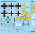 Zdjęcie dodatkowe produktu Messerschmitt Bf 109F-4 1:48 ICM 48103
