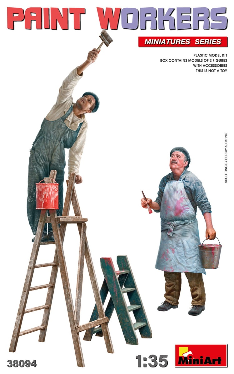 Zdjęcie główne produktu Paint Workers With Accessories 1:35 MiniArt 38094