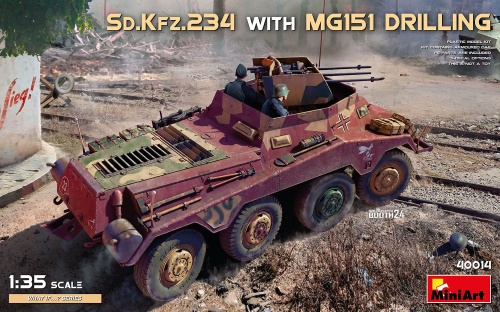 Sd.kfz.234 With Mg151 Drilling 1:35 MiniArt 40014