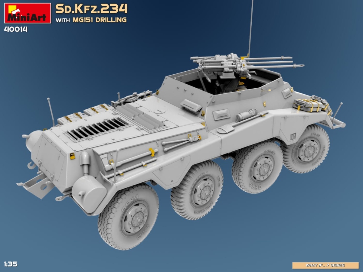 Zdjęcie dodatkowe produktu Sd.kfz.234 With Mg151 Drilling 1:35 MiniArt 40014
