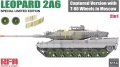 Zdjęcie główne produktu Leopard 2A6 Captured Version with T-80 Wheels in Moscow 1:35 Rye Field Model 5114