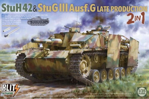 StuH 42 and StuG III Ausf. G Late Production (2in1) 1:35 Takom 8006