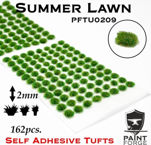 Summer Lawn Grass Tufts (2mm, 162pcs) Paint Forge PFTU0209