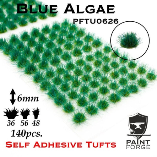 Blue Algae Tufts (6mm, 140pcs) Paint Forge PFTU0626
