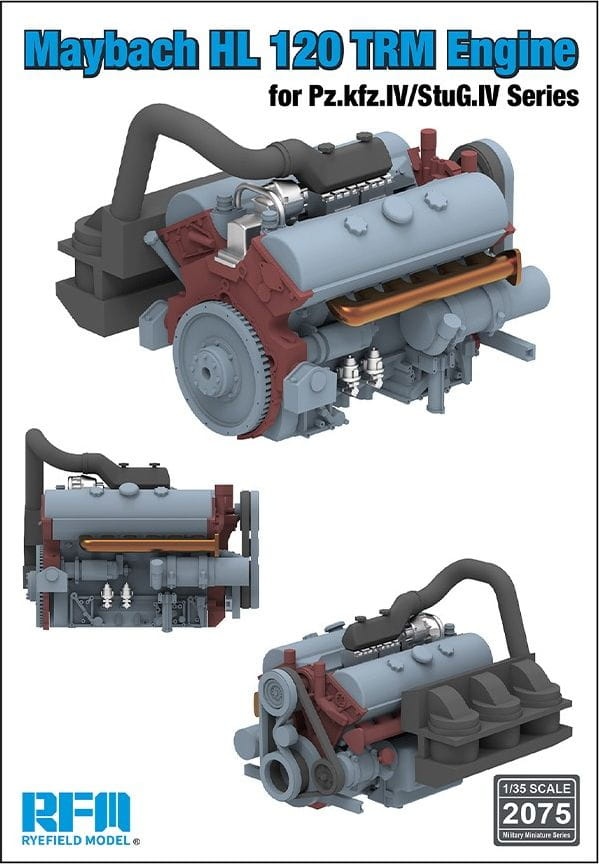 Zdjęcie główne produktu Maybach HL 120 TRM Engine for Pz.Kpfw.IV / StuG.IV Series 1:35 Rye Field Model 2075