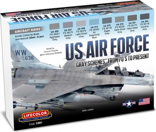 USAF 1970 to Today acrylic paint set (8x22ml) Lifecolor CE01