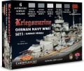 Zdjęcie główne produktu Kriegsmarine German Navy WWII zestaw farb akrylowych (6x22ml) Lifecolor CS09