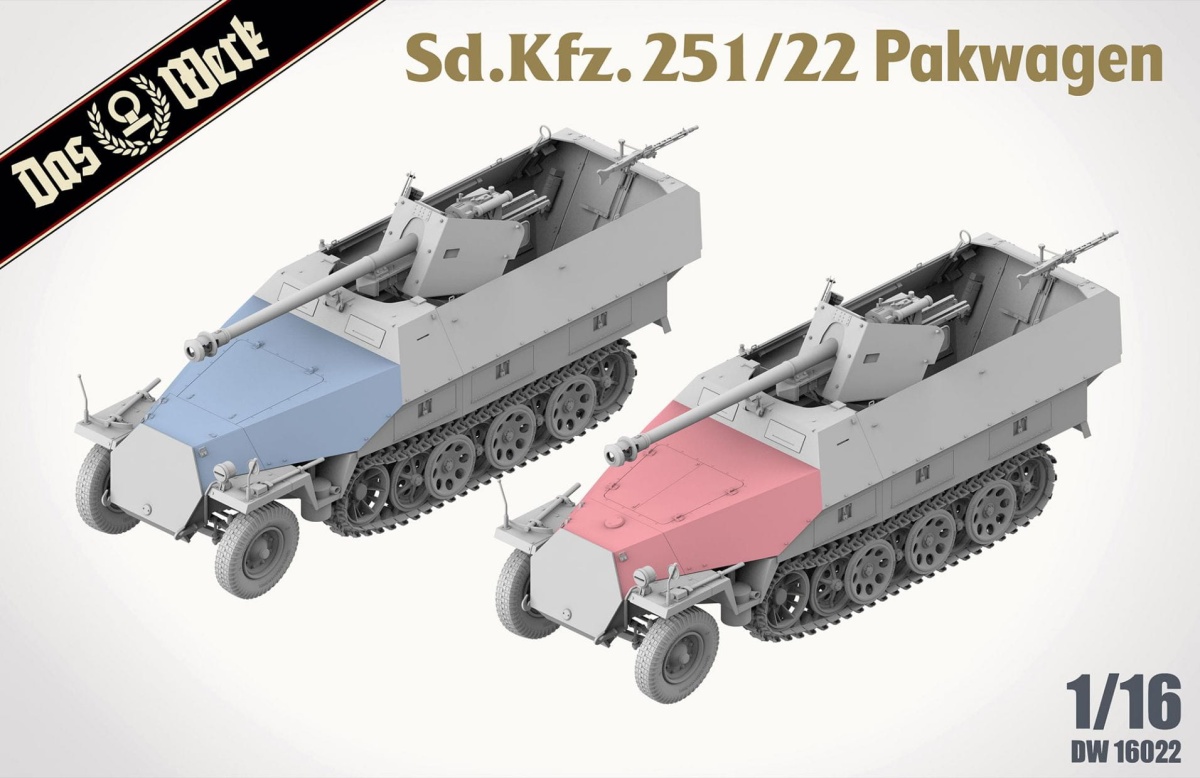 Zdjęcie dodatkowe produktu Sd.Kfz. 251/22 Pakwagen 1:16 Das Werk 16022