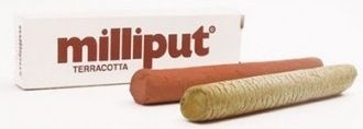 Zdjęcie dodatkowe produktu Milliput Terracotta 113g masa modelarska dwuskładnikowa