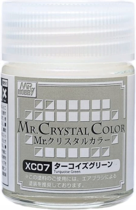 Zdjęcie główne produktu Mr. Crystal Color XC07 Turquoise Green Mr. Hobby XC-07 farba 18ml