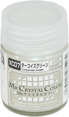 Zdjęcie dodatkowe produktu Mr. Crystal Color XC07 Turquoise Green Mr. Hobby XC-07 farba 18ml