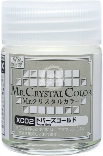 Mr. Crystal Color XC02 Topaz Gold Mr. Hobby XC-02 paint 18ml