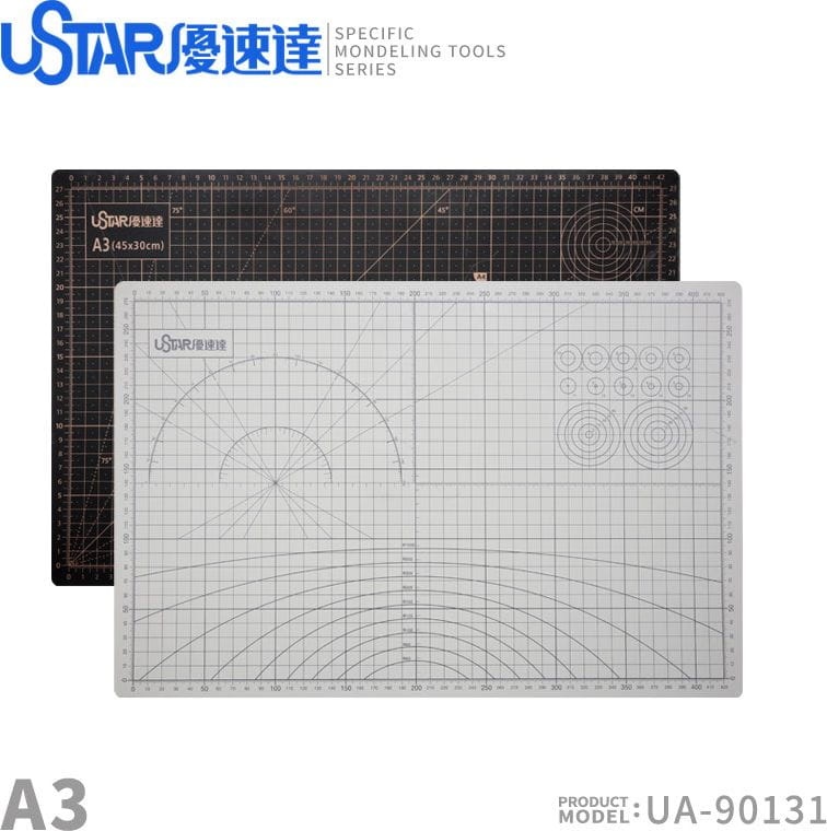 Zdjęcie główne produktu Mata do cięcia A3 (bialo-czarna) U-Star 90131
