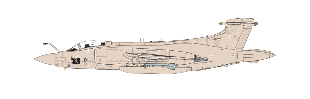Zdjęcie dodatkowe produktu Blackburn Buccaneer S.2B Gulf War 1:72 Airfix A06022A
