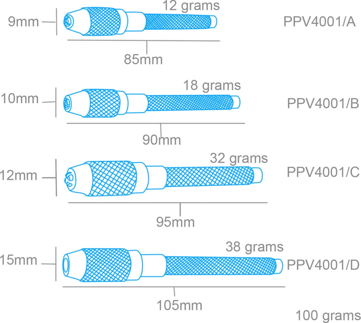Zdjęcie dodatkowe produktu Imadło szpilkowe Modelcraft śr. 15mm (uchwyt 3,0 - 4,8mm) Shesto PPV4001-D