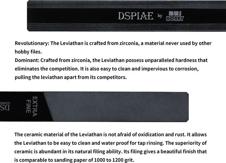 Zdjęcie dodatkowe produktu Pilnik ceramiczny Leviathan Ultimate Hobby DSPIAE AT-F01