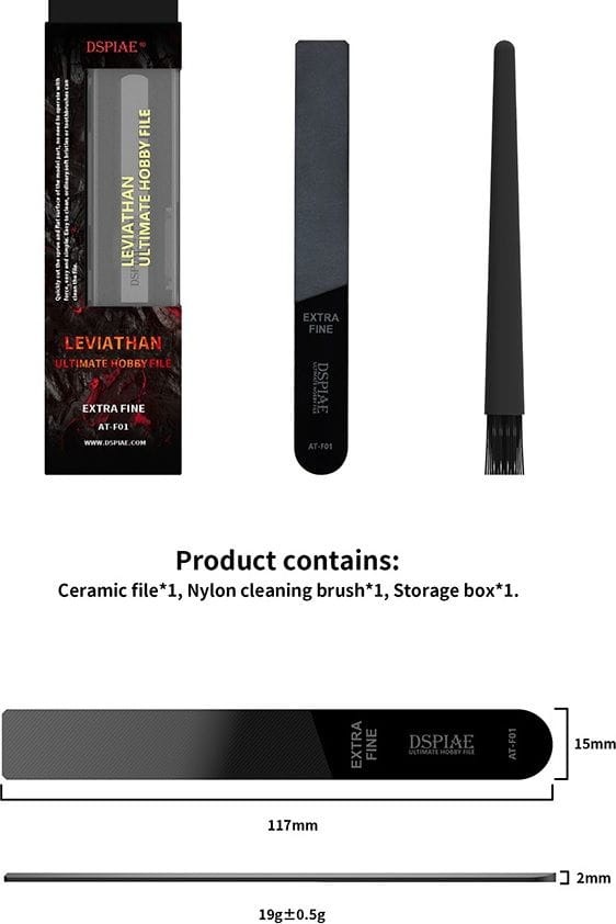 Zdjęcie dodatkowe produktu Pilnik ceramiczny Leviathan Ultimate Hobby DSPIAE AT-F01