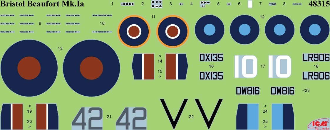 Zdjęcie dodatkowe produktu Bristol Beaufort Mk.IA 1:48 ICM 48315