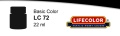 Zdjęcie dodatkowe produktu Satin Black farba 22ml Lifecolor LC72