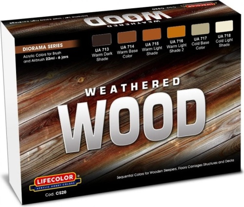 Weathered Wood (paints 6x 22ml) Lifecolor CS20